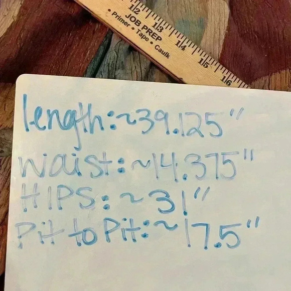 Making The Cut Winning Look Garys Beige Burgundy Paint Print Dress Sz M - Picture 10 of 12